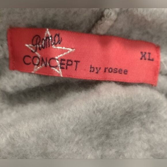 NWOT! Roma Concept Hooded Long Sleeve Sweatshirt Dress w/Corset Detail Size XL - Picture 10 of 12